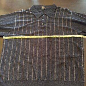 Blue Dockers Striped Acryllic Sweater